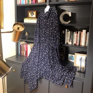 Size 18W Eliza J Handkerchief Hem Midi Dress